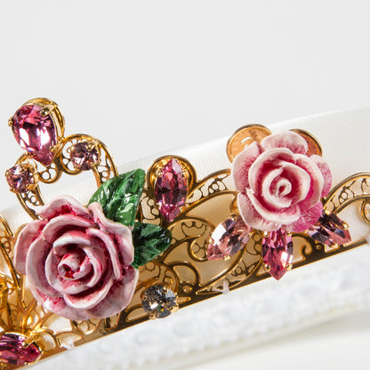 Girls Rose Gold Crown Headband