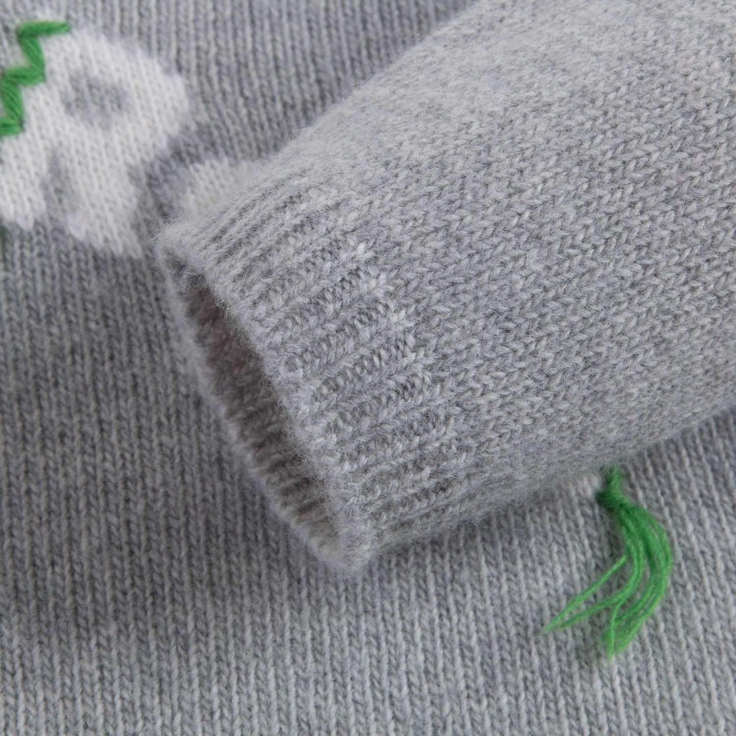 Girls Grey Wool Sweater
