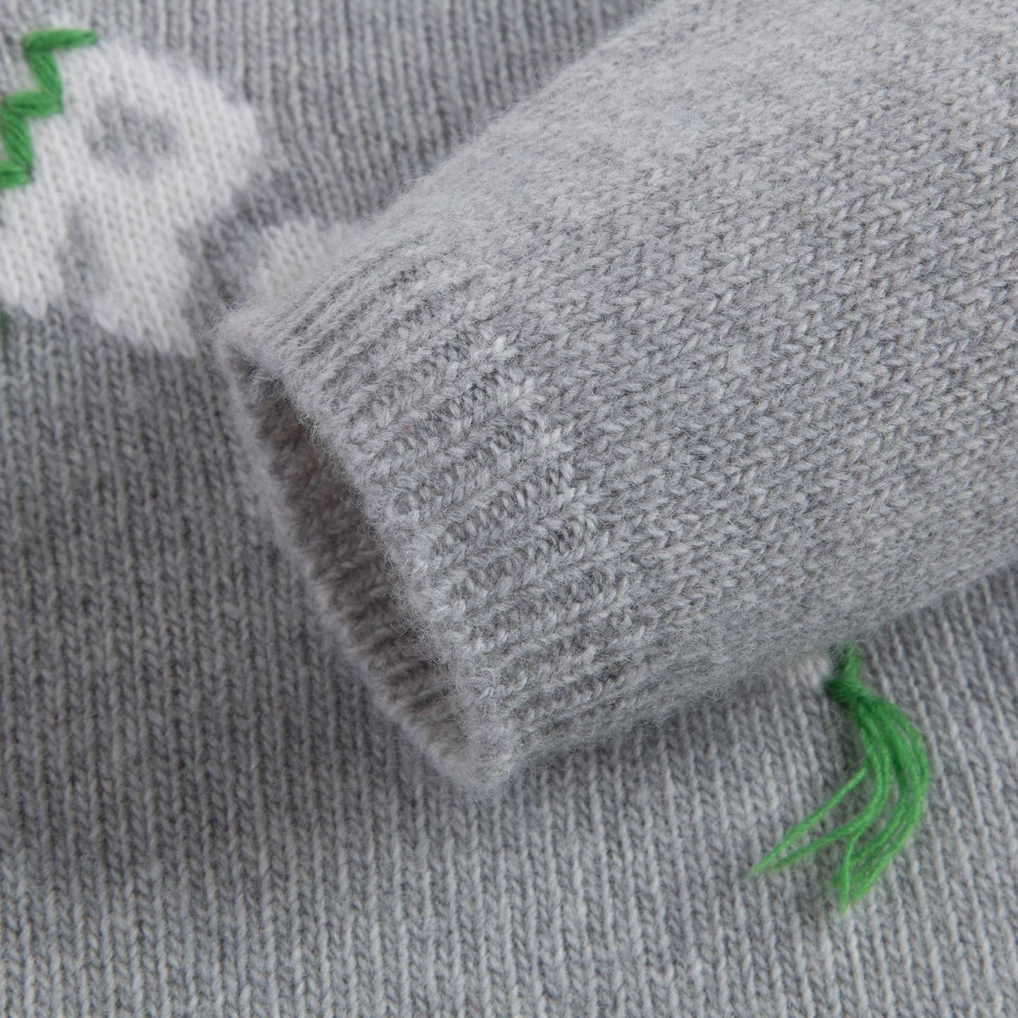 Girls Grey Wool Sweater