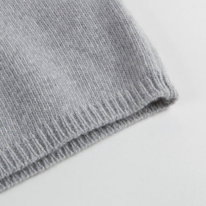Girls Grey Wool Sweater