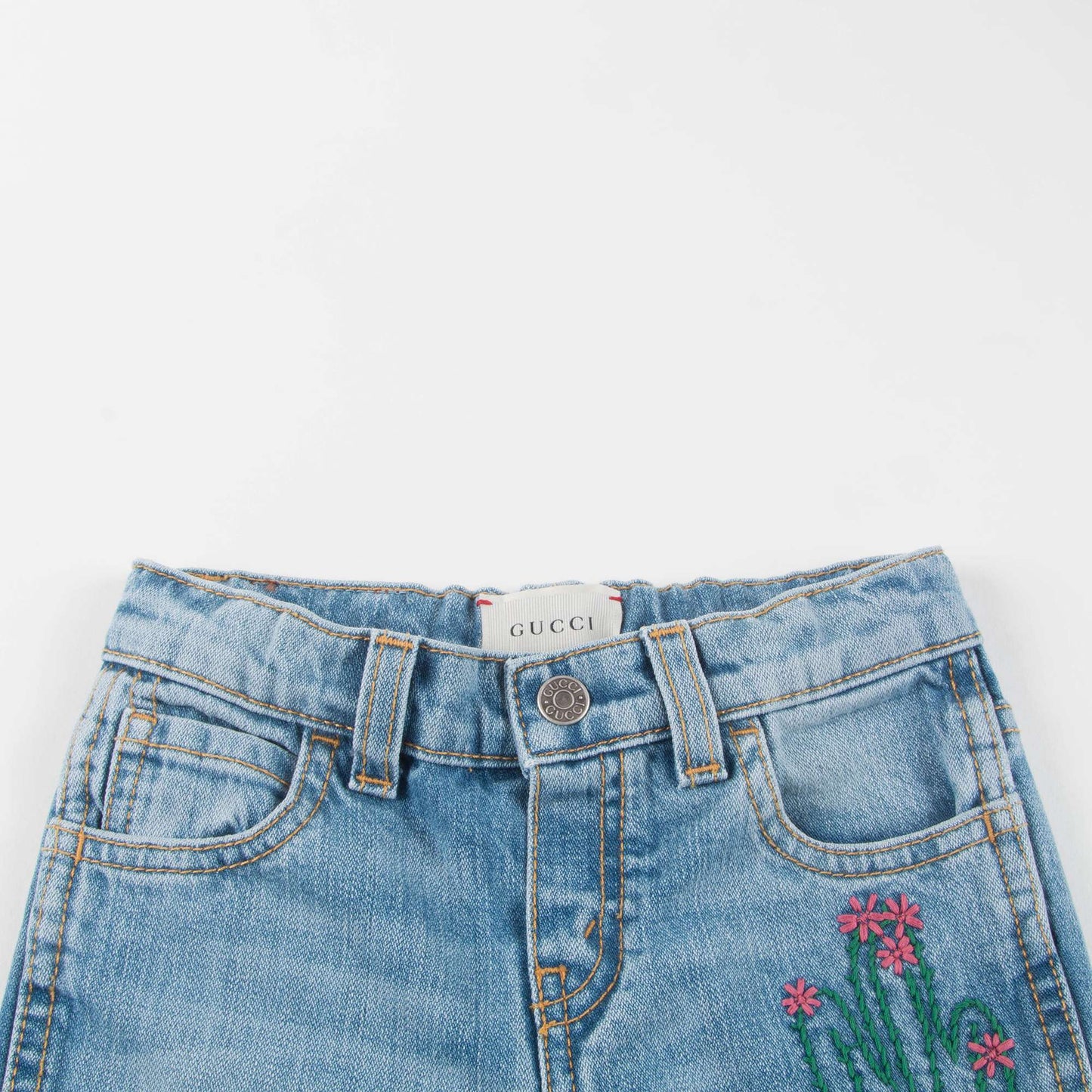 Baby Girls Blue Cactus Trousers