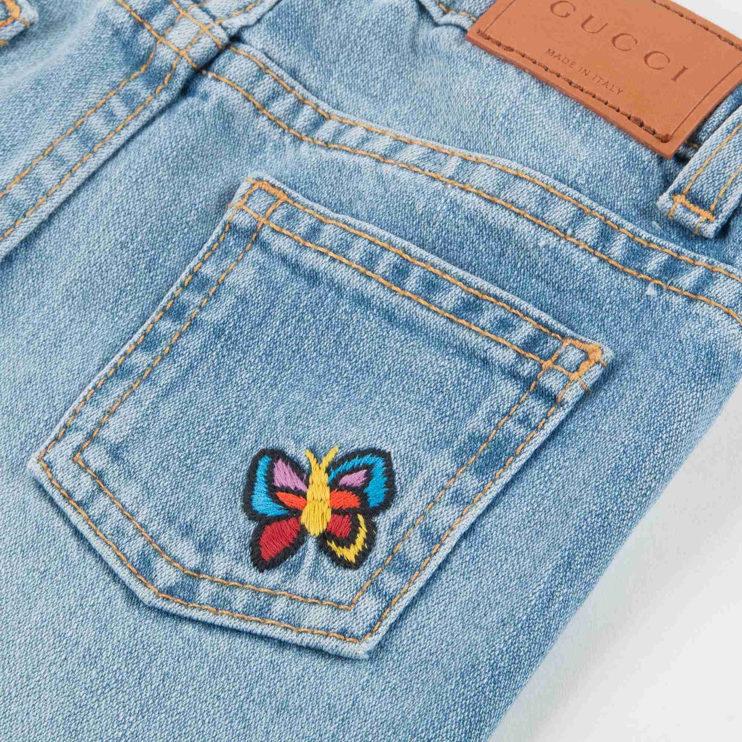 Baby Girls Blue Cactus Trousers