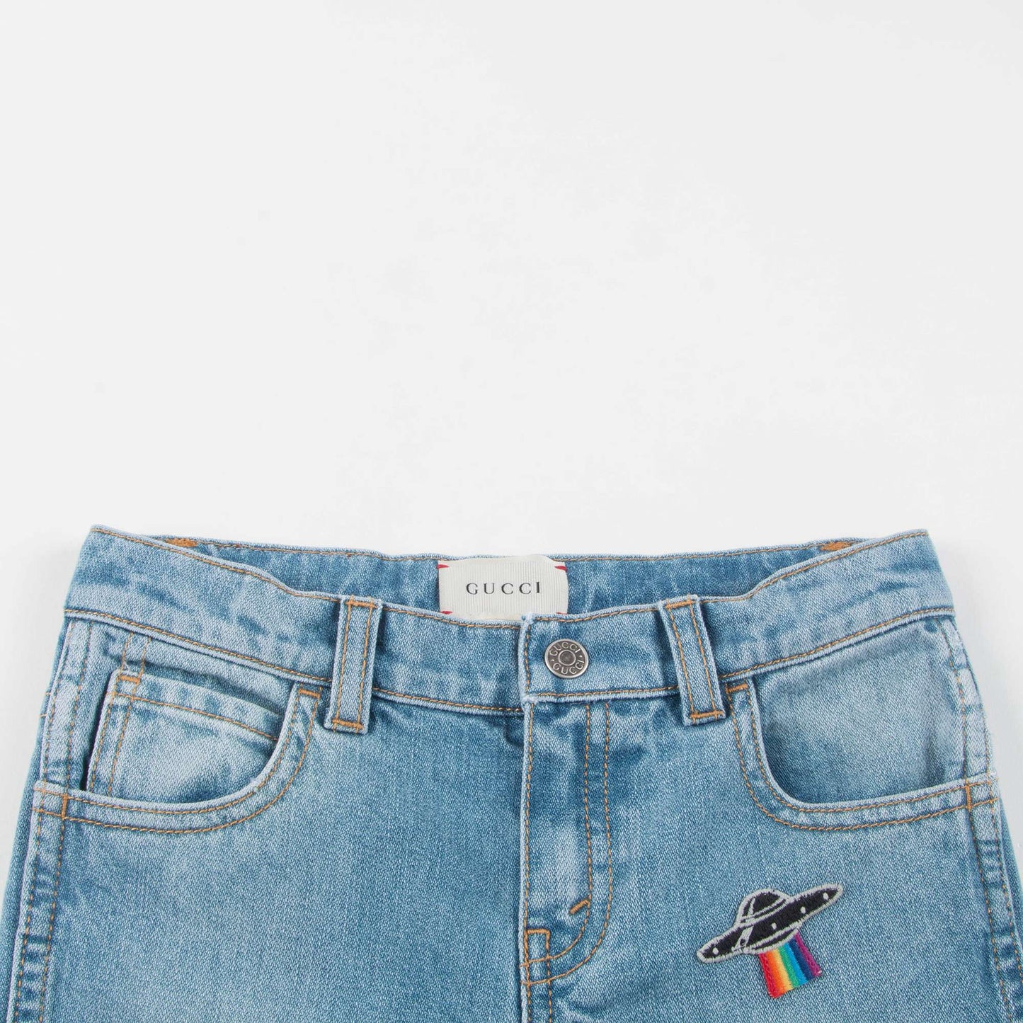 Baby Girls Blue Tapered Pants