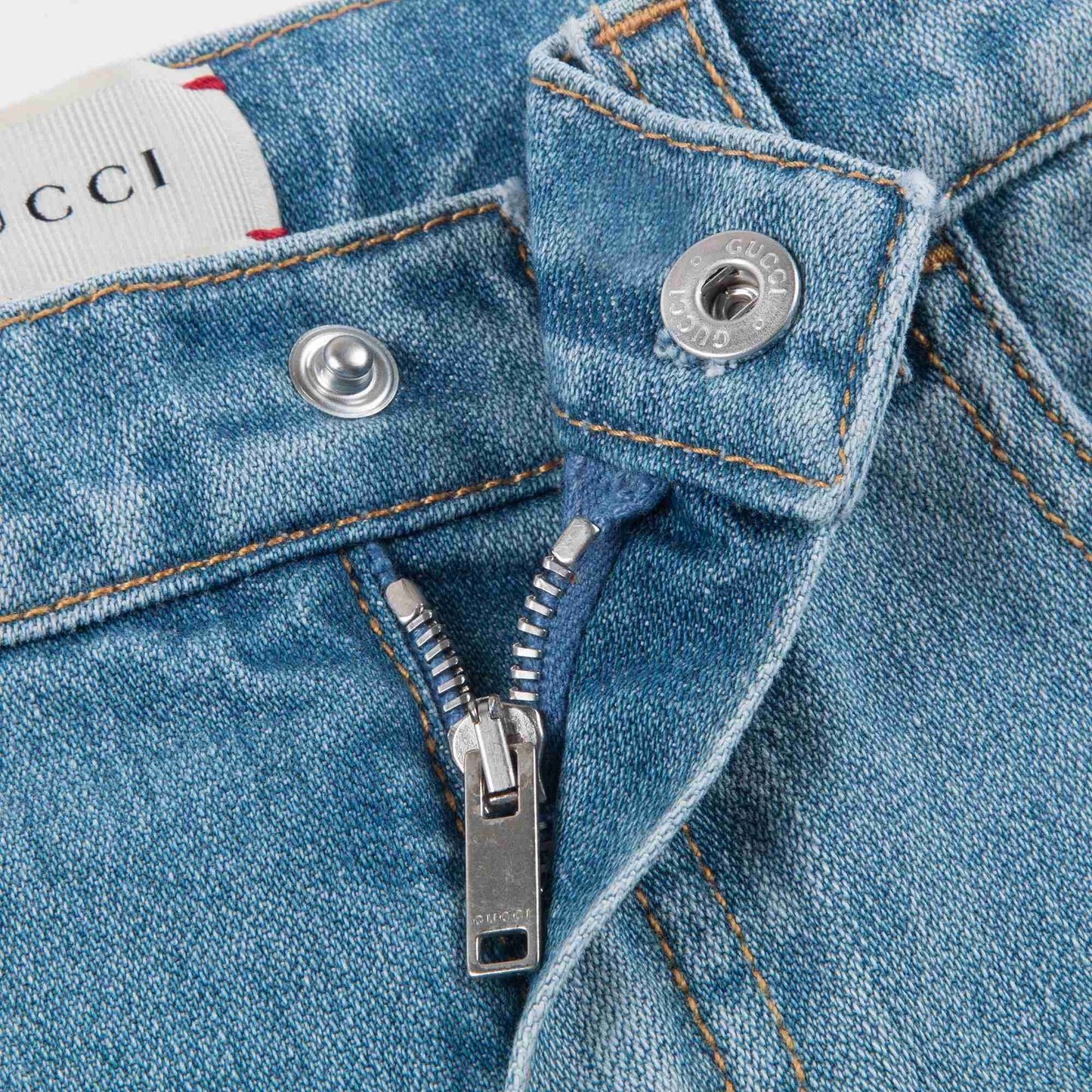 Baby Girls Blue Tapered Pants