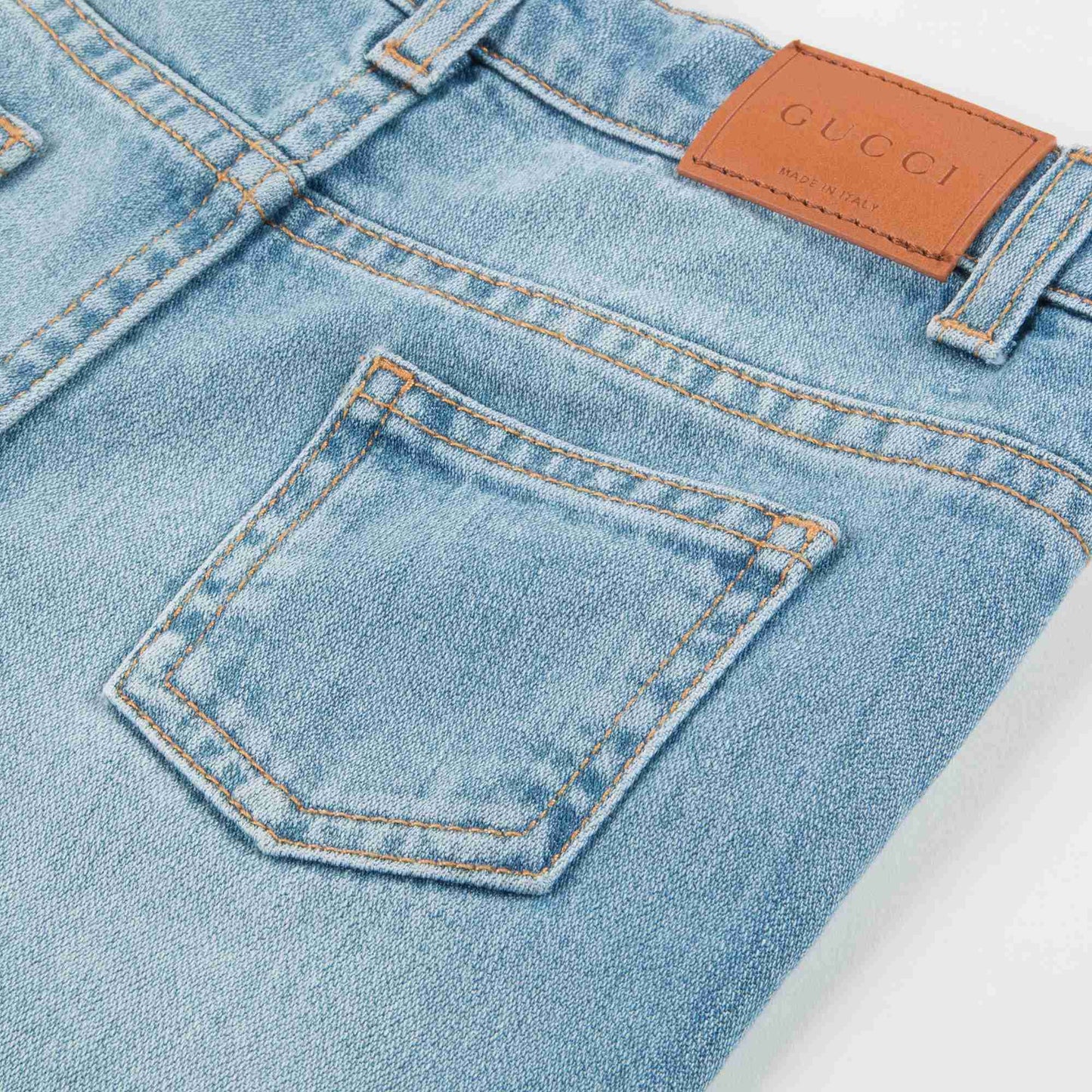 Baby Girls Blue Tapered Pants