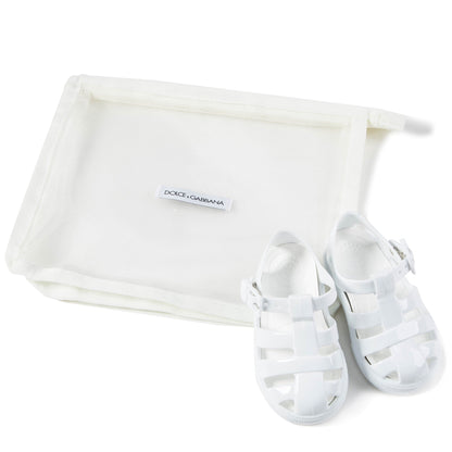 Boys &  Girls  White   Sandal