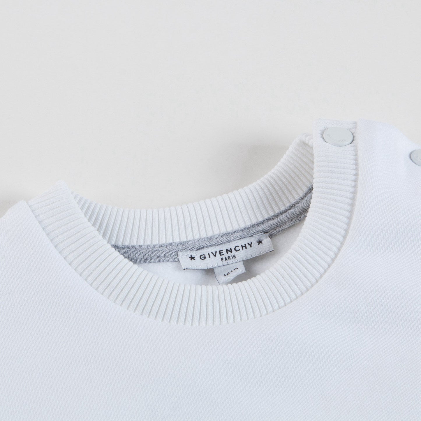 Baby White Logo Sweatshirt