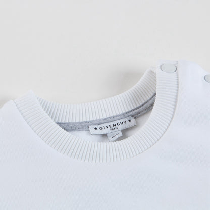 Baby White Logo Sweatshirt