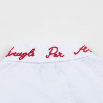Baby Boys Optical White Polo Shirt
