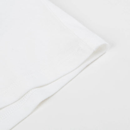 Girls White Logo Cotton T-shirt