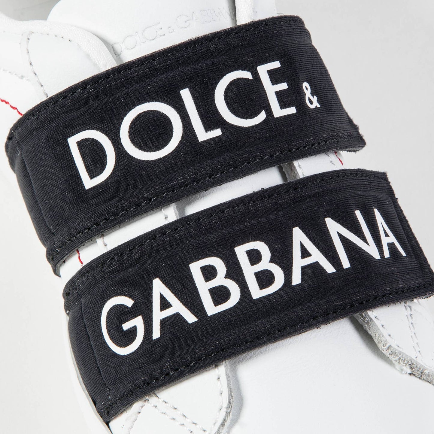Girls & Boys White Black Logo Shoes