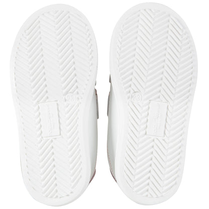 Baby  Girls  White  Pink  Logo  Shoes