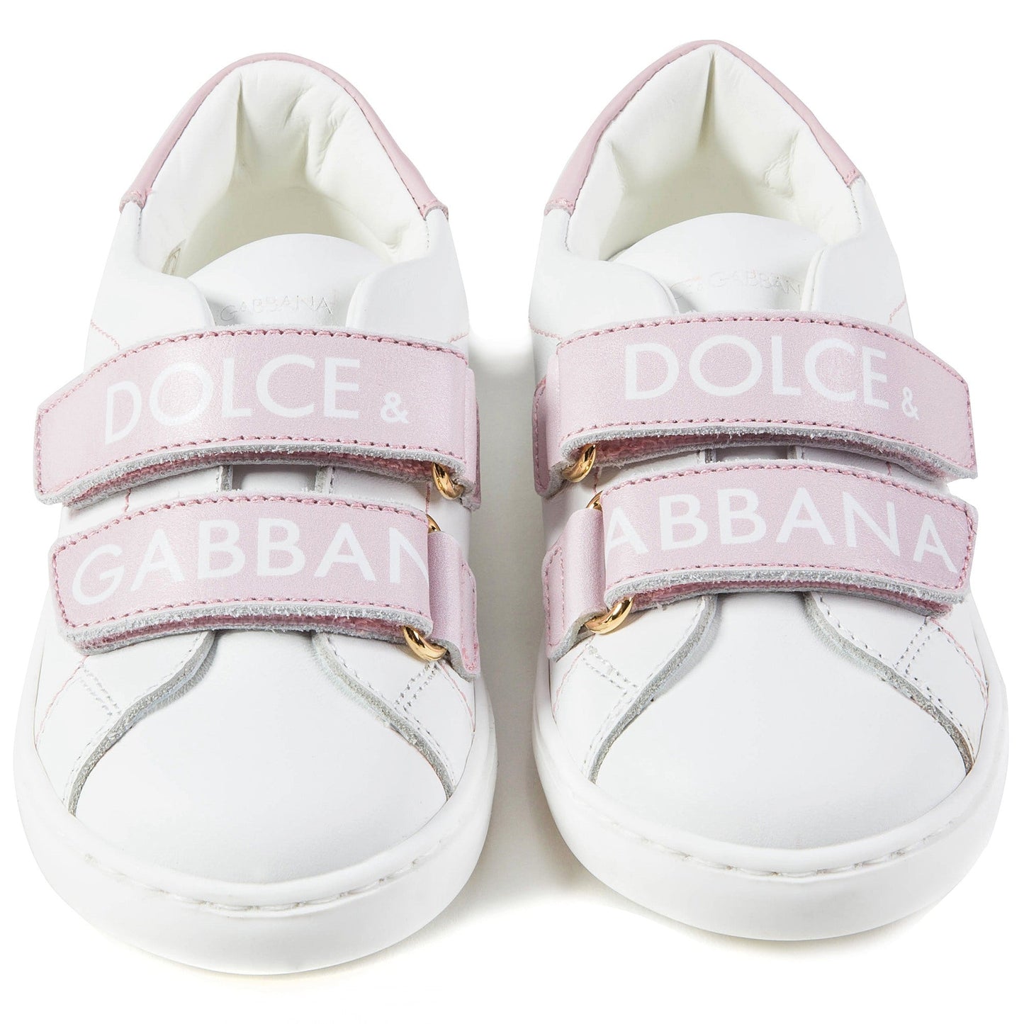 Baby  Girls  White  Pink  Logo  Shoes