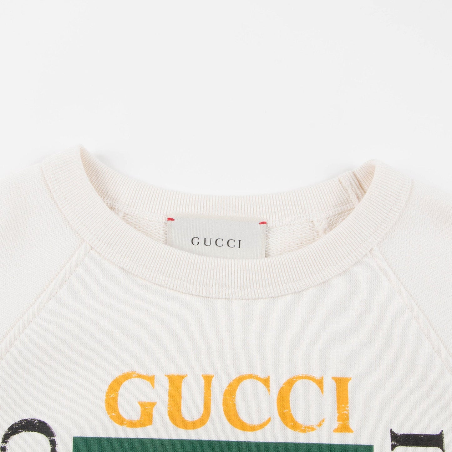 Girls White Logo Cotton Sweatshirt