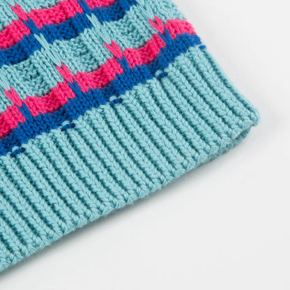Girls Color Striped Sweater