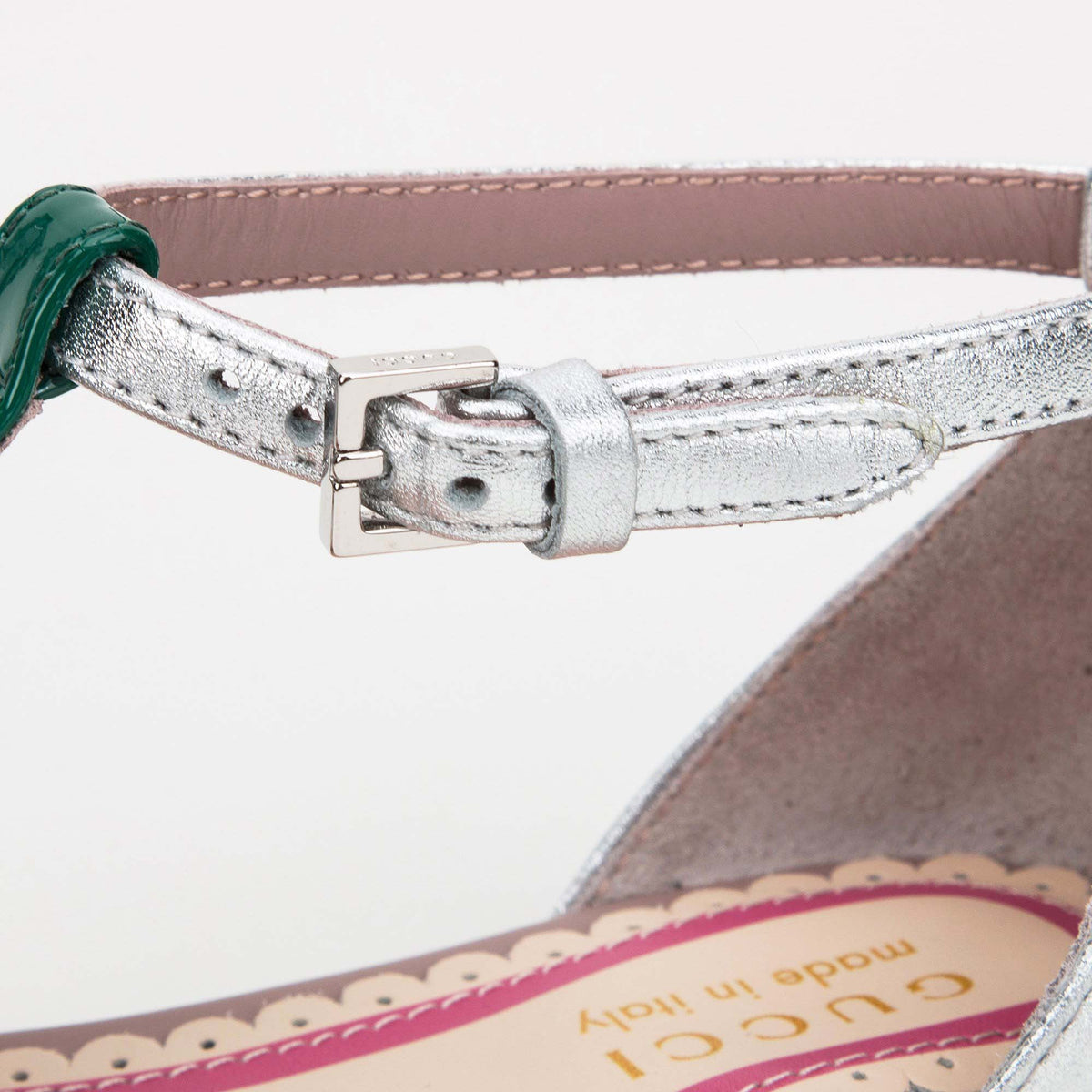 Girls Pink Patent Leather Sandals