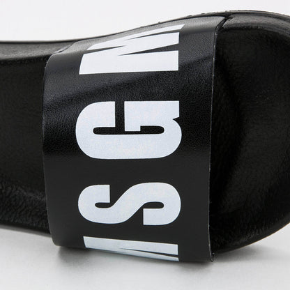 Boys & Girls Black Logo Slippers