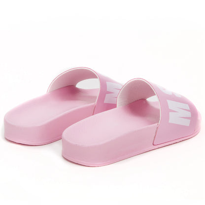 Boys & Girls Pink Logo Slippers