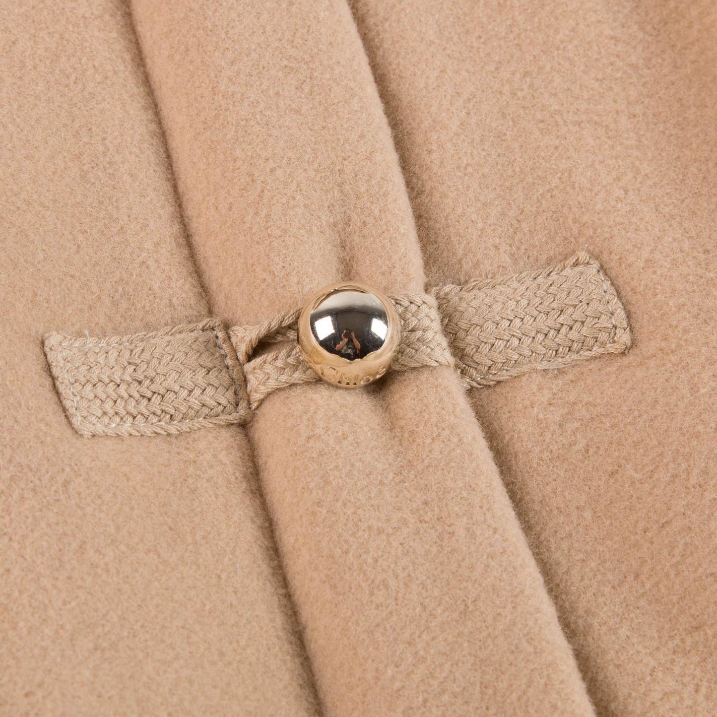 Baby Girls Beige Wool Blend Coat