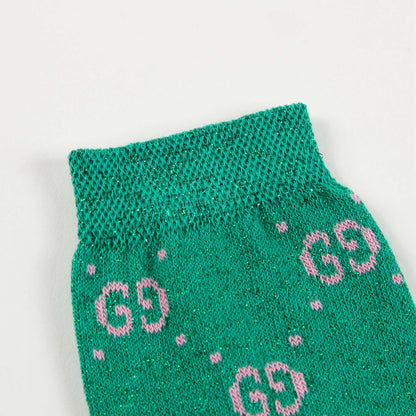 Boys & Girls  Green Pink "GG" Socks