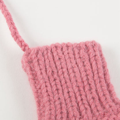 Girls Pansey Pink  Angora  Mittens