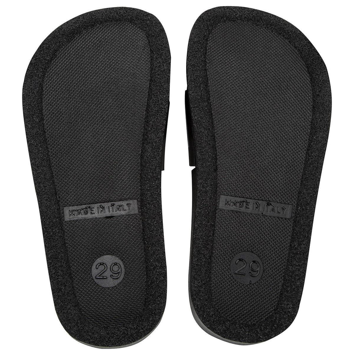 Boys & Girls Black Logo Slippers