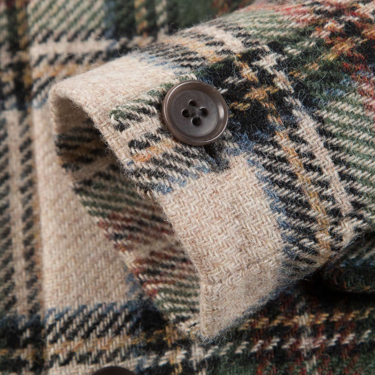 Baby Beige Check  Wool  Coat