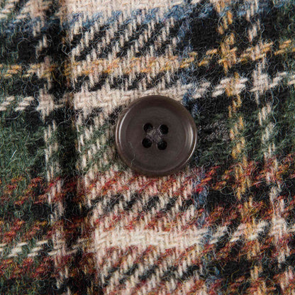 Baby Beige Check  Wool  Coat