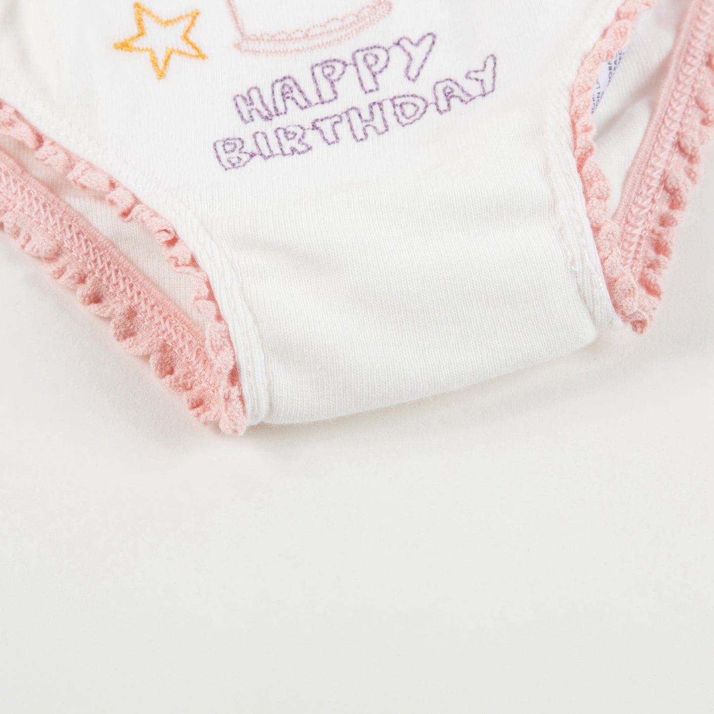 Girls White Organic Cotton Cake  Vests  Gift Set