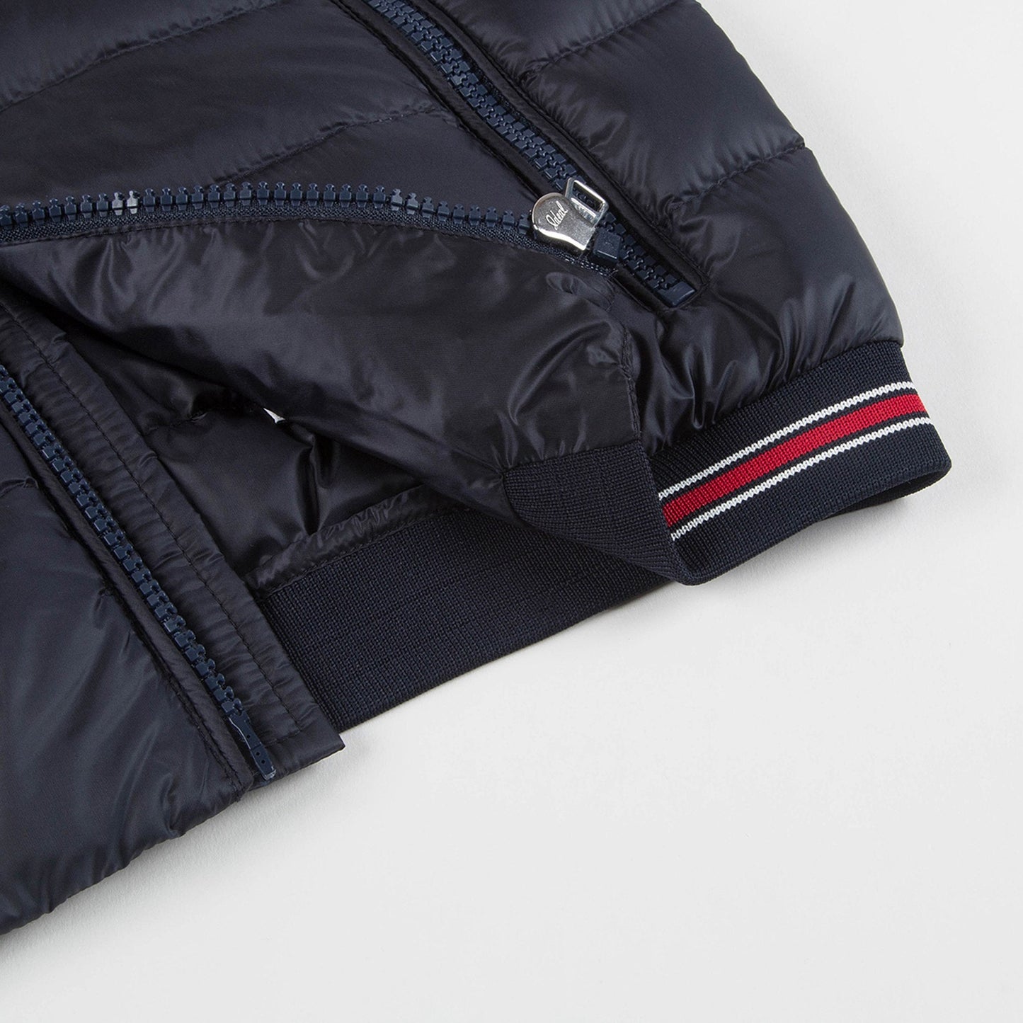 Boys Navy Blue Logo Coat