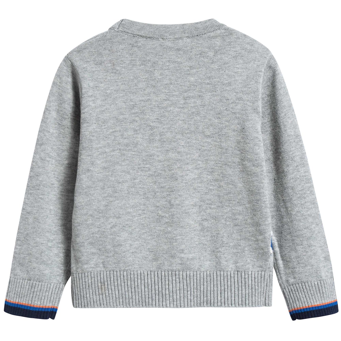 Baby Boys Marl Grey Cotton Cardigan