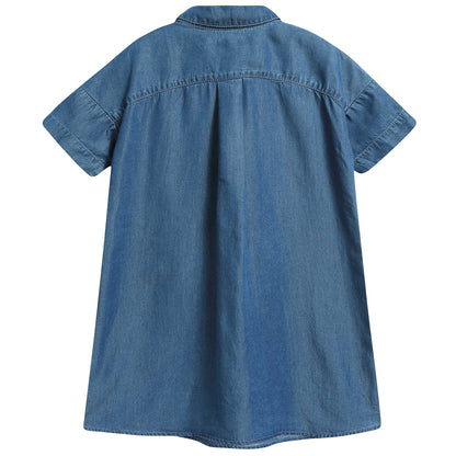 Girls Lndigo "Strawberry Printed" Lyocell Dress