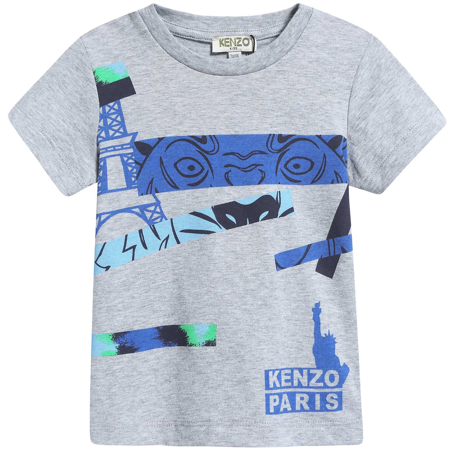 Boys Marl Grey Cotton T-shirt