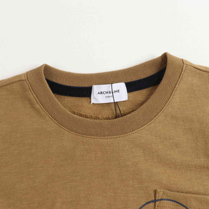 Girls Camel Cotton T-shirt