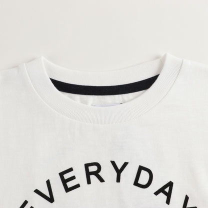Girls White Cotton T-shirt