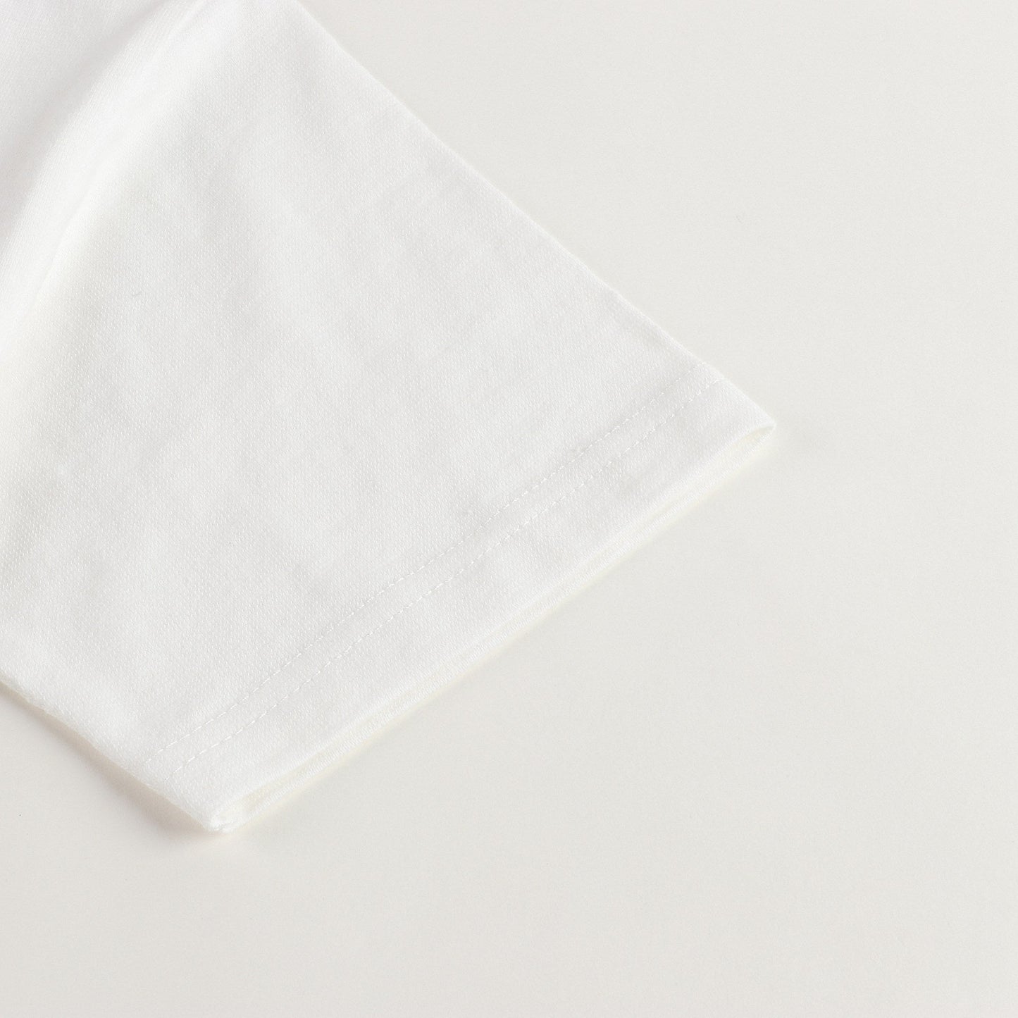 Girls White Cotton T-shirt