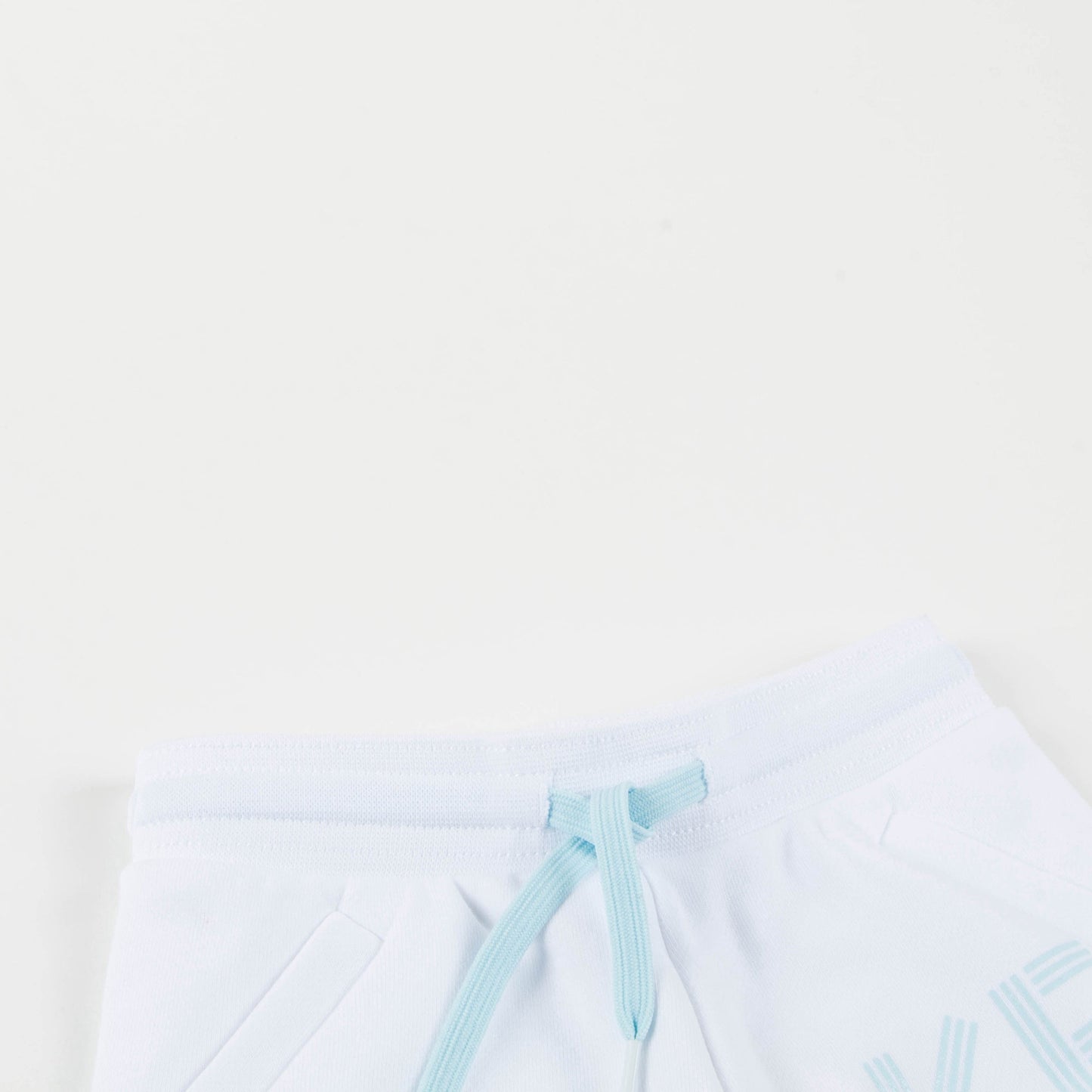 Girls White Cotton Shorts