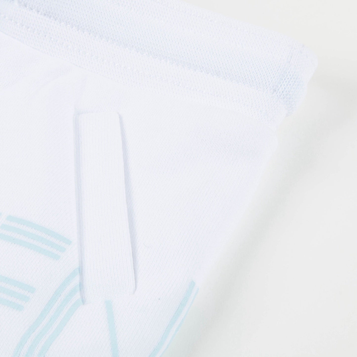 Girls White Cotton Shorts