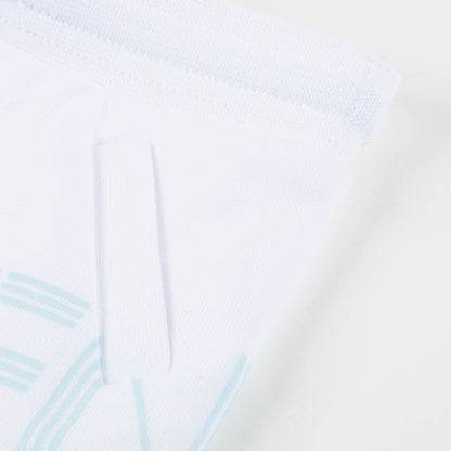 Girls White Cotton Shorts