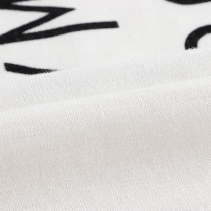 Girls White Cotton T-shirt