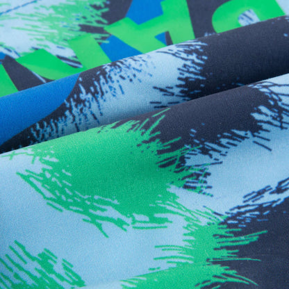 Boys Navy Blue Polyester Swimming Trunks