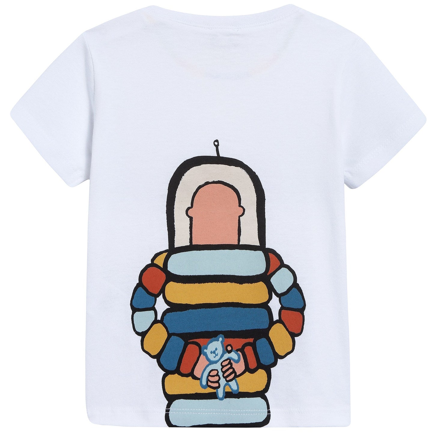 Baby Boys White "Robot“ Cotton T-shirt
