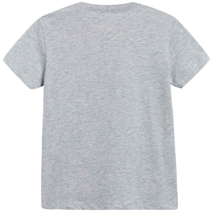 Baby Boys Grey “Kitten face” Cotton T-shirt
