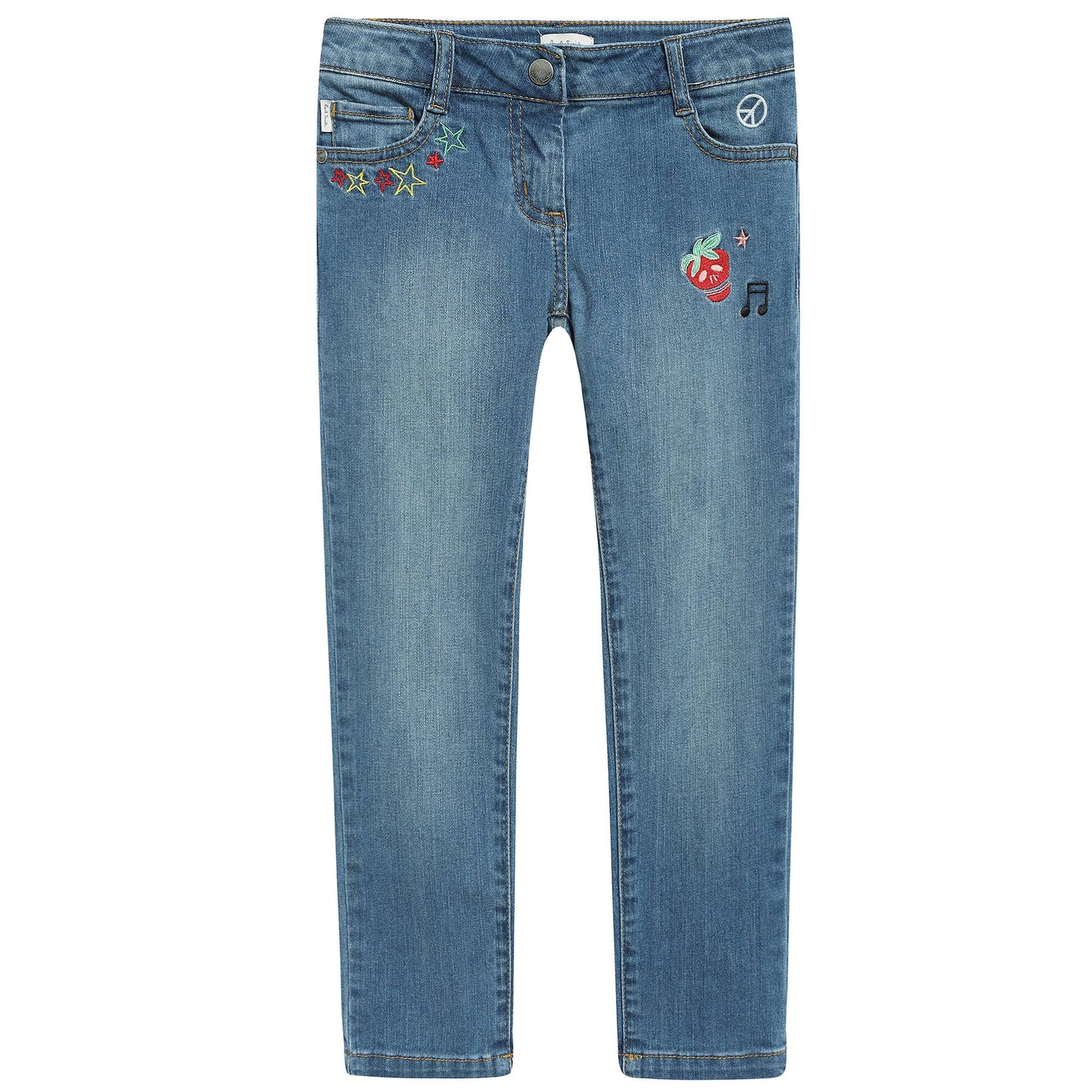 Girls Lndigo Cotton Trousers