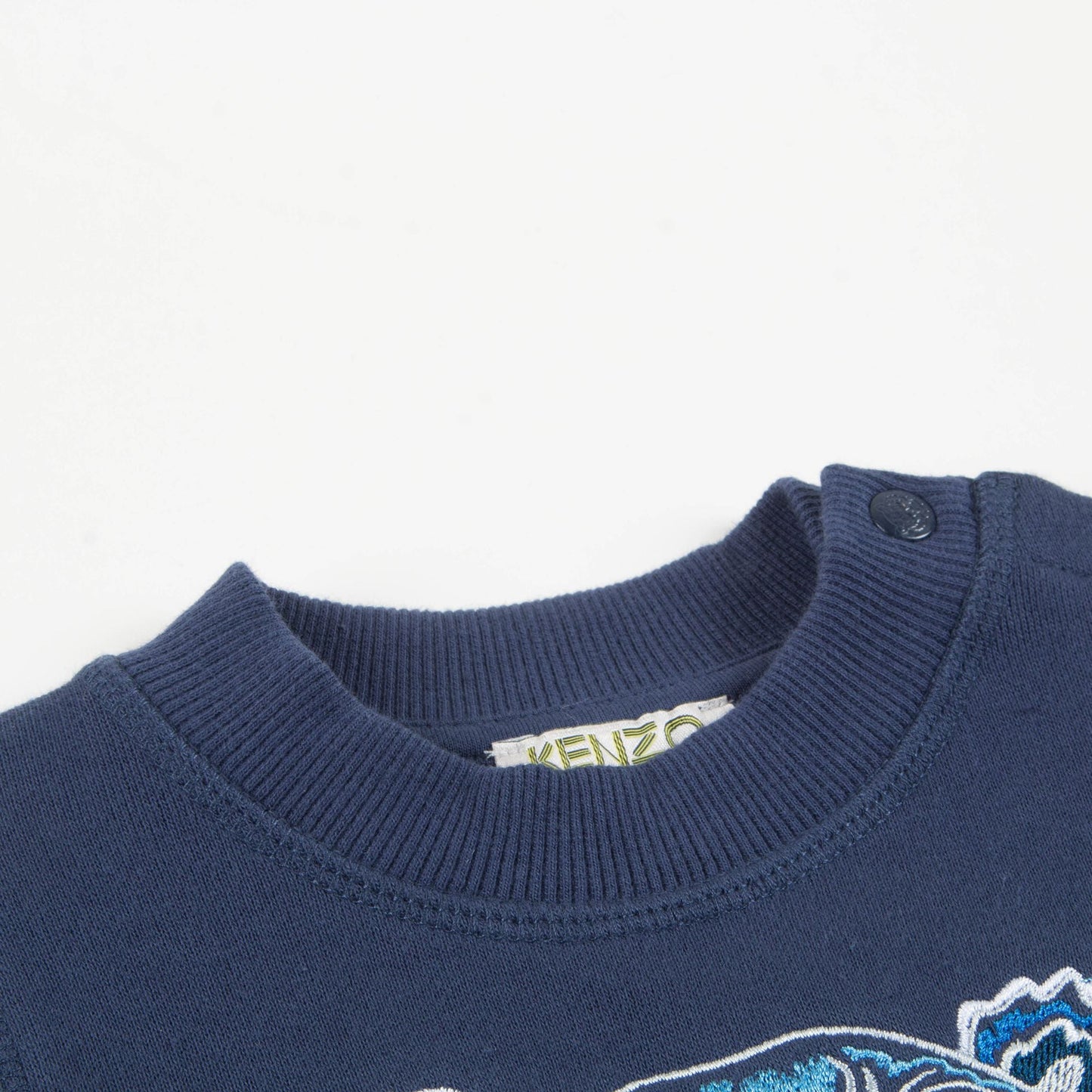 Baby Boys Navy Blue Cotton Sweatshirt