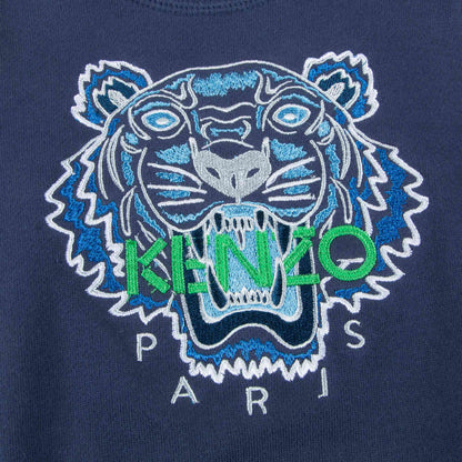 Baby Boys Navy Blue Cotton Sweatshirt