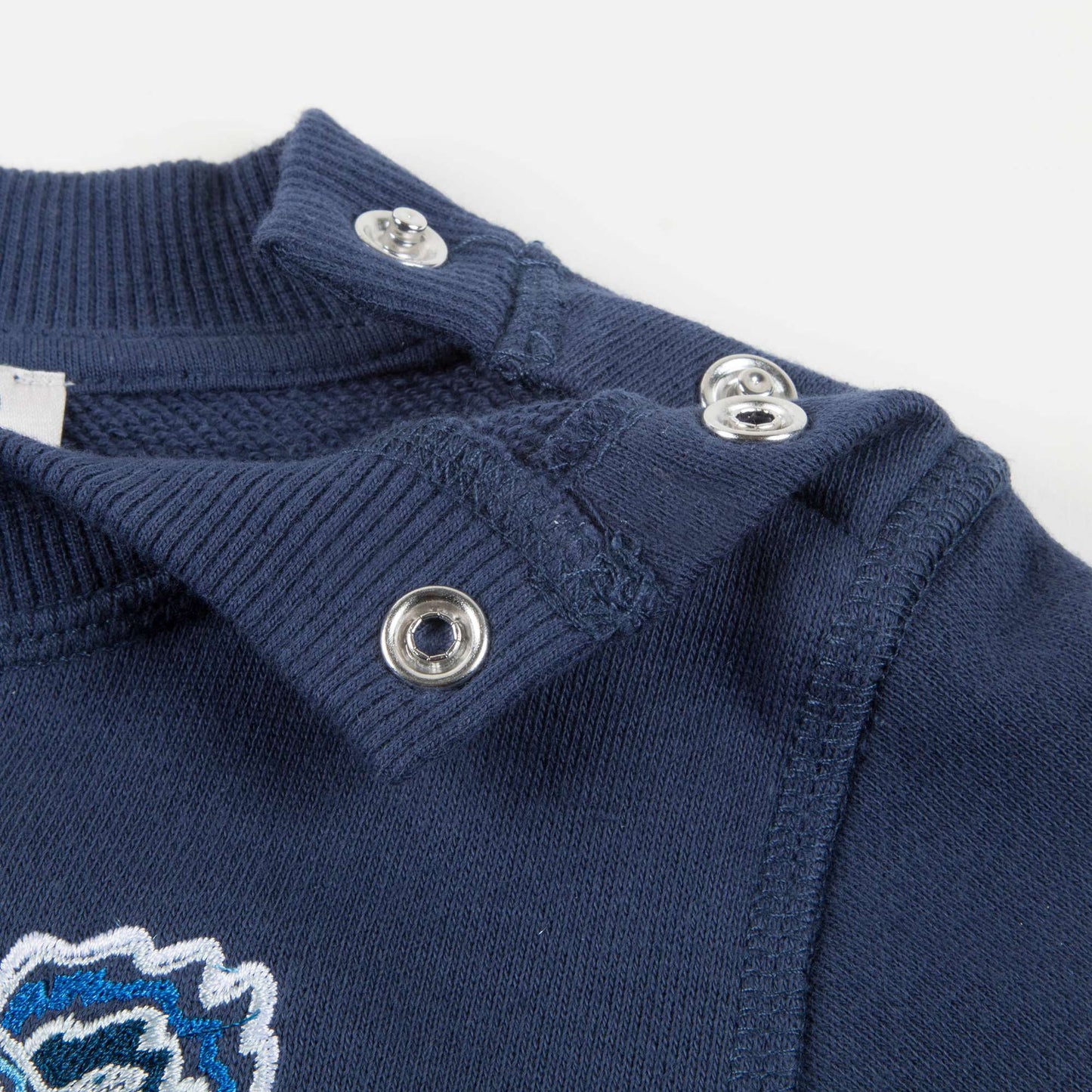 Baby Boys Navy Blue Cotton Sweatshirt