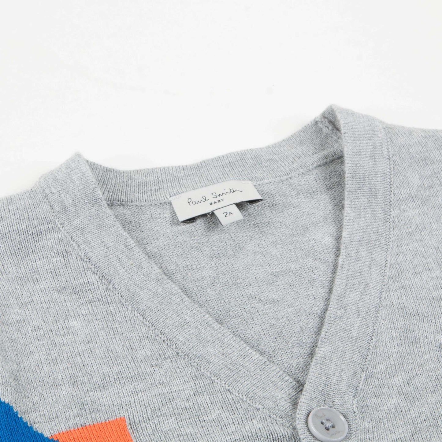 Baby Boys Marl Grey Cotton Cardigan
