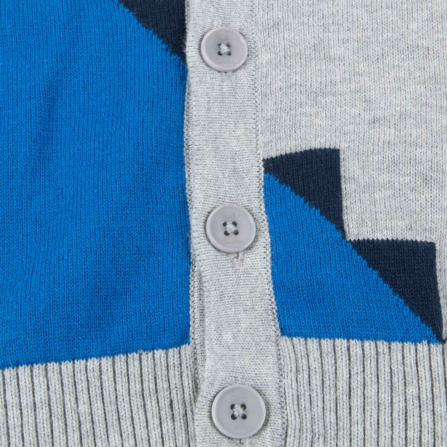 Baby Boys Marl Grey Cotton Cardigan