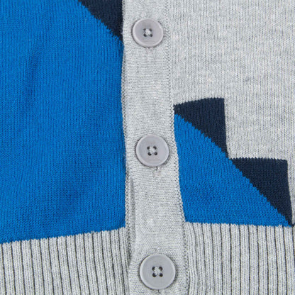 Baby Boys Marl Grey Cotton Cardigan